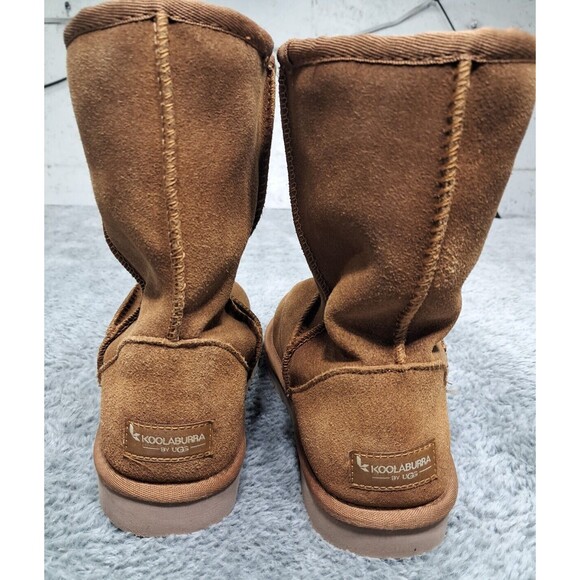 Ugg Boots Womens Sz 8 Koolaburra Brown Suede Shearling Classic Tall F16019E - Picture 8 of 11